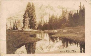 Fairy Lake Rainier National Park Washington AZO stamp Boz Real Photo postcard