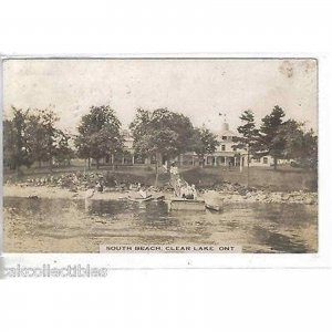 RPPC-South Beach-Clear Lake,Ontario,Canada 1913