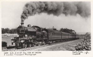 108 t At Work Train Railway MR 4-4-4T Real Photo Postcard