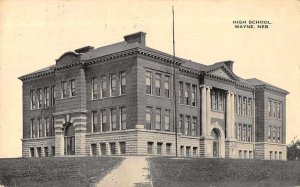Wayne Nebraska High School Vintage Postcard AA7749