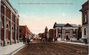 4th Avenue Medicine Hat Alberta AB Alta The News Unused Antique Postcard E24