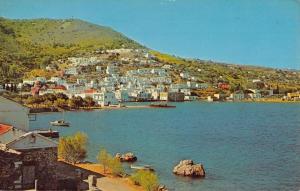 Leros Birdseye View Agia Marina Greece Island Waterfront Vintage Postcard K24239