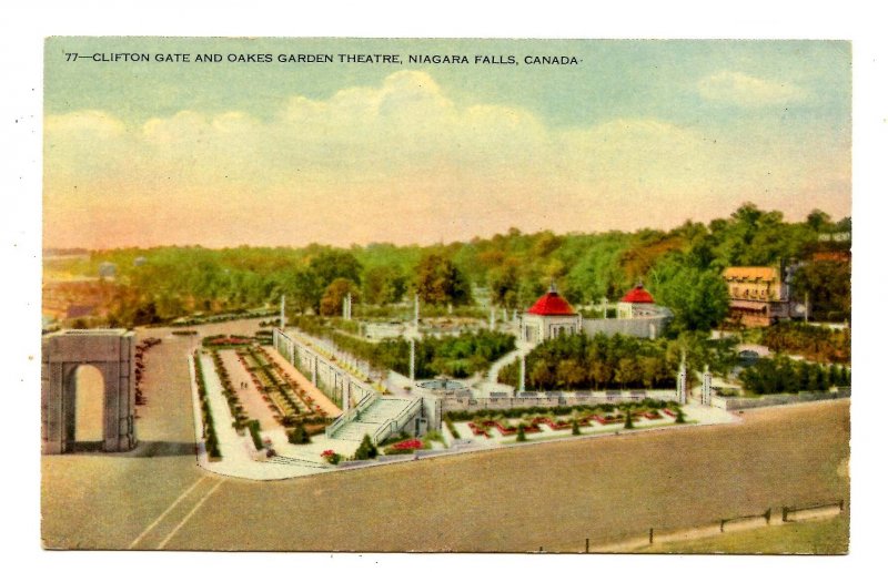 Canada - Ontario, Niagara Falls. Clifton Gate & Oakes Garden Theatre