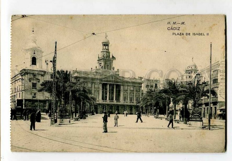 3138290 Spain CADIZ Plaza de Isabel II Vintage postcard