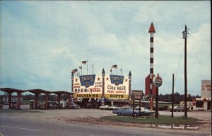 Santee South Carolina SC Smith's 301 American Burger Park Vintage Postcard