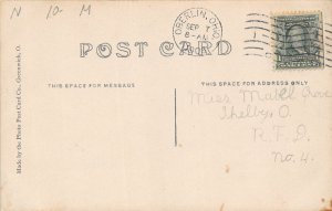 J6/ Oberlin Ohio RPPC Postcard c1910 Carnegie Library Building  160