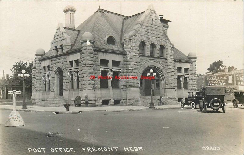 NE, Fremont, Nebraska, RPPC, Post Office Building, Co-Mo Photo No 08300