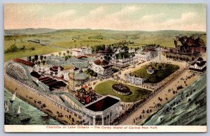 K50/ Rochester New York Postcard c1910 Ontario Beach Roller Coaster 162