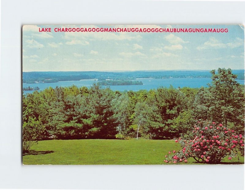 Postcard Lake Chaubunagungamaug, Webster, Massachusetts