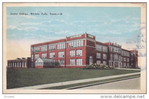 WICHITA FALLS, Texas, 1900-1910's; Junior College