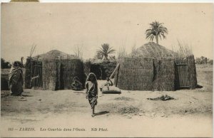 CPA AK Zarzis Les Gourbis dans l'Oasis TUNISIE (1103253)