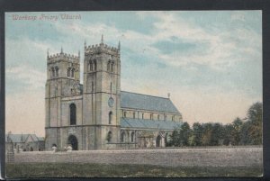 Nottinghamshire Postcard - Worksop Priory Church    RS13299