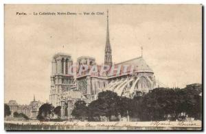 Old Postcard Notre Dame Paris Seen rating