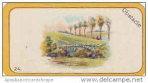 Carreras Cigarette Card Greyhound Racing Game No 24 Obstacle