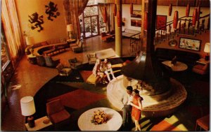 Vtg Hollywood by the Sea Florida FL Diplomat Resort Hotel Lobby Postcard