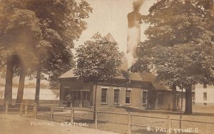 J75/ East Palestine Ohio RPPC Postcard c1910 Pumping Station 220