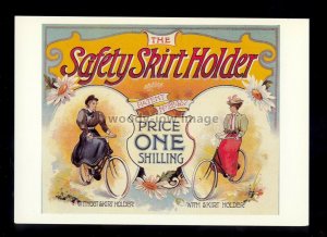 ad4193 - Safety Skirt Holder - For Ladies on Bicycles! - Modern Advert postcard