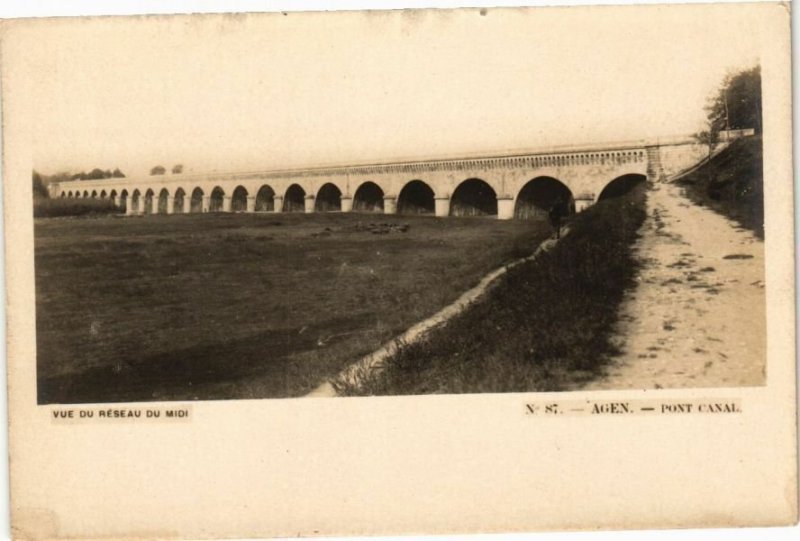 CPA AGEN-Pont Canal. Vue du reseau du midi (264143)