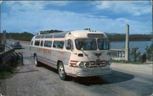 Hot Springs AR Gray Line Sightseeing Tour Bus c1950 Postcard