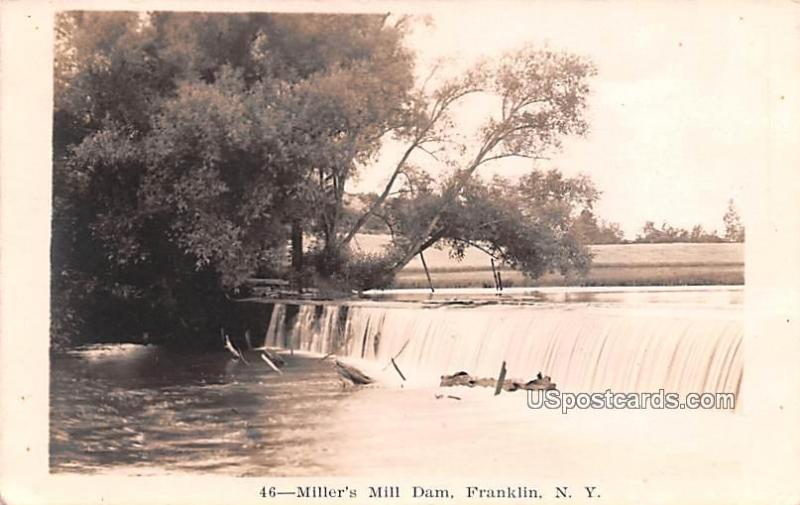 Miller's Mill Dam Franklin NY 1908