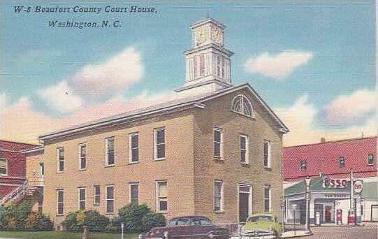 North Carolina Washington Beaufort County Court House Albertype