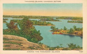 Canada Thousend Islands Canadian Waters Postcard 07.80