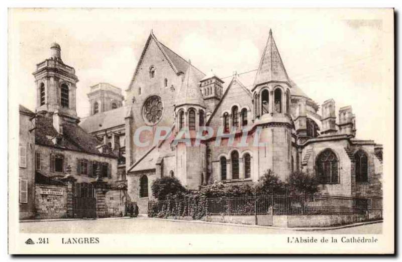 Langres - the Cathedral - L & # 39Abside - Old Postcard