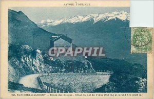 Postcard Old St Pierre d'Albigny Savoie Tourism Route Bauges Hotel Col de Fre...