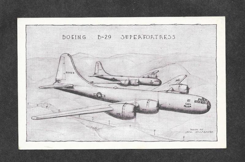 Vintage Postcard Boeing B-29 Superfortress!