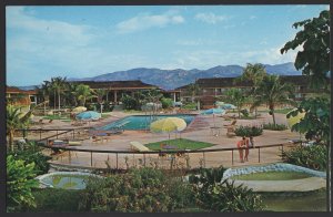 Jamaica KINGSTON Sheraton - Kingston Hotel - Swimming Pool Scene ~ Chrome