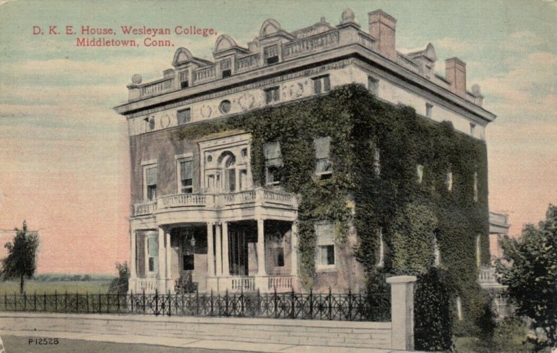 MIDDLETOWN,  Connecticut, PU-1912; D. K. E. House, Wesleyan College