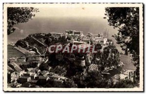 Modern Postcard Principality of Monaco Town on a rock