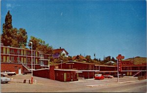 Vtg Klamath Falls Oregon OR Pony Pass Motel 1950s Unused Chrome Postcard