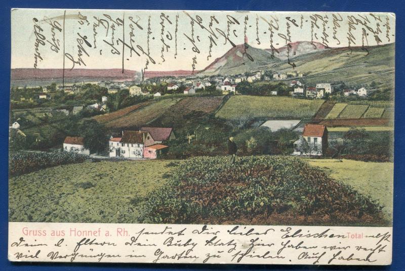 Gruss aus Honnef a Rh total Germany postcard