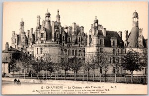 CHAMBORD Le Chateau Aile Francois Les Apartments de Francois Comprenaie Postcard