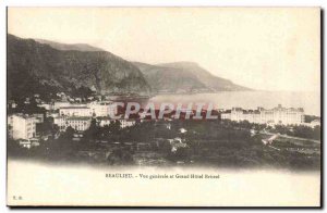 Beaulieu - Generale view and Grand Hotel Bristol - Old Postcard