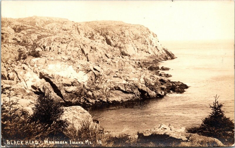Black Head Monhegan Island ME Maine Antique Postcard DB UNP Photograph Unused 