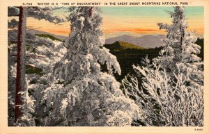 Tennessee Great Smoky Mountains Winter Time Of Enchantment