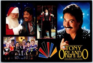 CONTINENTAL SIZE POSTCARD ADVERTISING RACK - TONY ORLANDO YELLOW RIBBON THEATRE