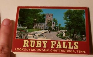 Postcard Ruby Falls Lookout Mountain Chattanooga Tennessee 1990 Booklet