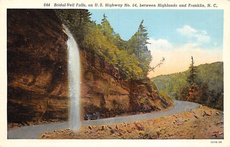 Bridal Veil Falls, Nantahala between Highlands and Franklin - Highlands, Nort...