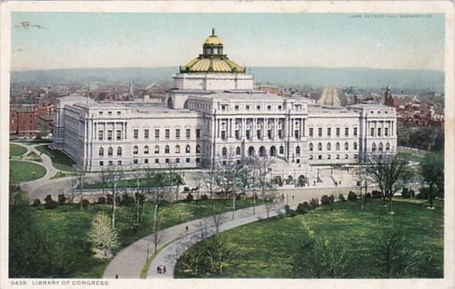 Washington D C Library Of Congress Detroit Publishing