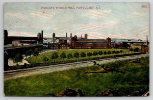 Pawtucket RI Conants Thread Mill Rhode Island Postcard A40