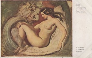 William Eddy Nude Woman By Earl Of Sandwich Painting Old Postcard