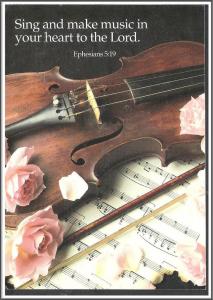 Violin Roses Sing and Make Music - [MX-309X}