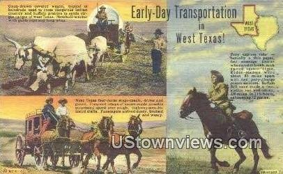 Early Day Transportation - Misc, Texas