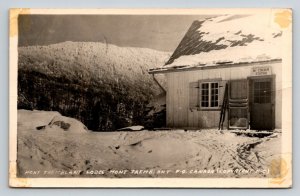 RPPC 1948  Mont Tremblant  MI-Chemin Station  Canada   Postcard