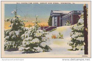 Winter Time Scene Handley High School Winchester Virginia