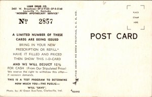 Postcard Luhr Drug Co 3401 W. Broadway in Louisville, Kentucky