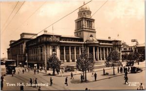 Town Hall, Johannesburg South Africa Vintage Photo Postcard H18